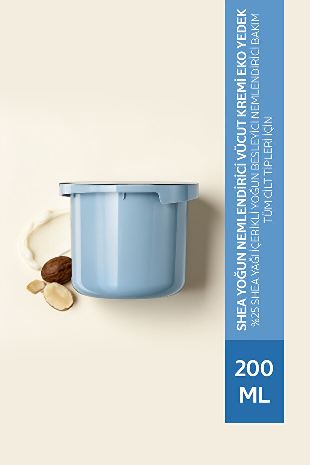 Shea Intensive Moisturizing Body Cream Eco Refill, for Dry and Very Dry Skin, Containing 25% Shea Butter, 200 ml