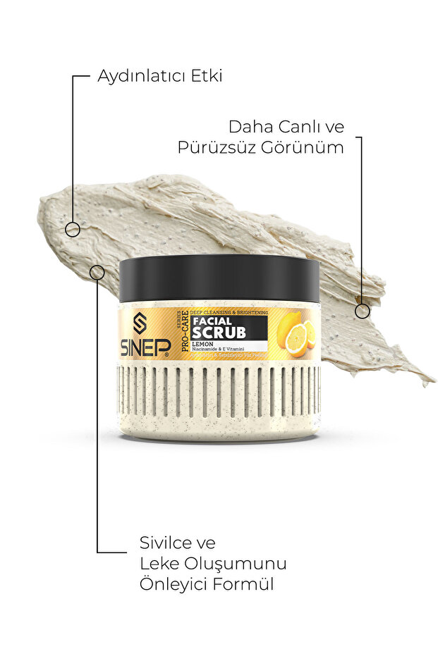 Pro-Care Scrub Aydınlatıcı ve Temizleyici Yüz Peelingi 400 ml Limon - 2
