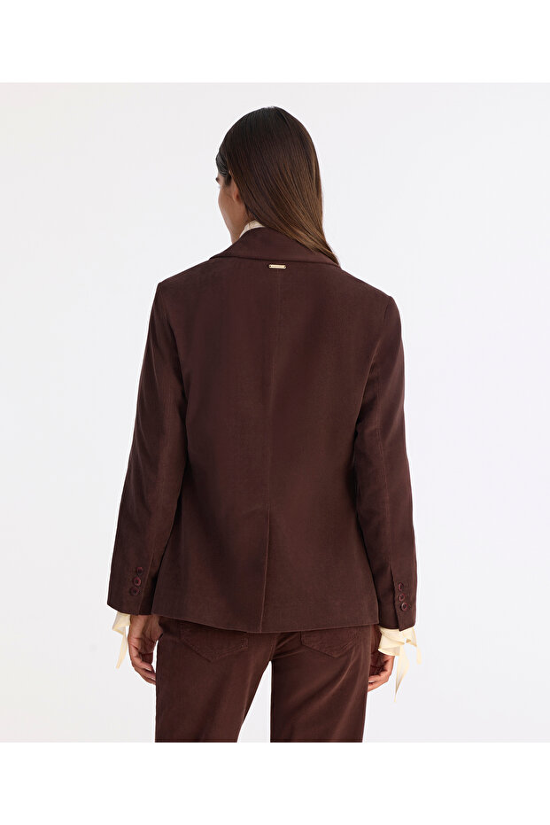 Regular Jacket Collar Long Sleeve Jacket - 5