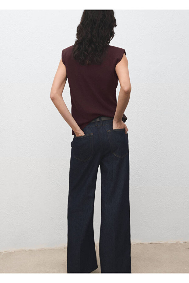 Blouse with Girded Wadded - 4