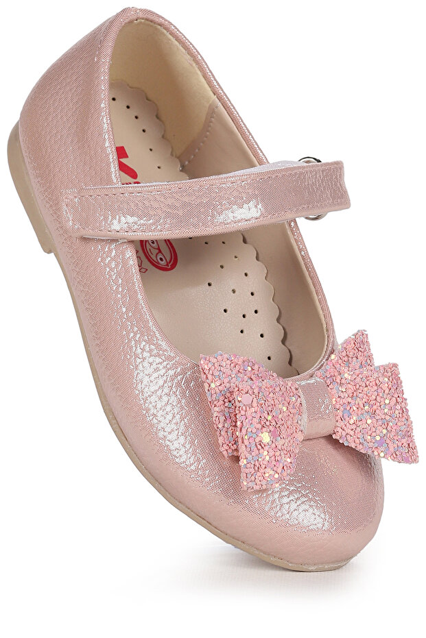 Velcro Bow Girls' Ballerina Shoes Ege 200 Vakko