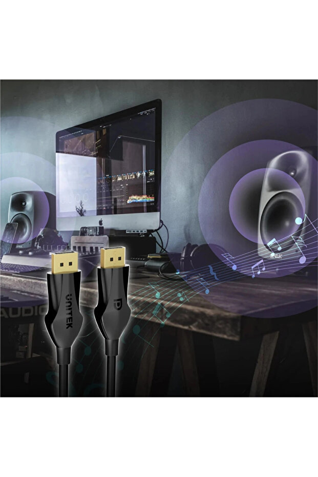 كابل Displayport v1.4 8K 2Mt (C1624BK-2M)