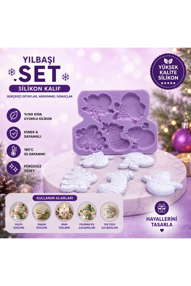 Silikon Kalıp Yılbaşı Set