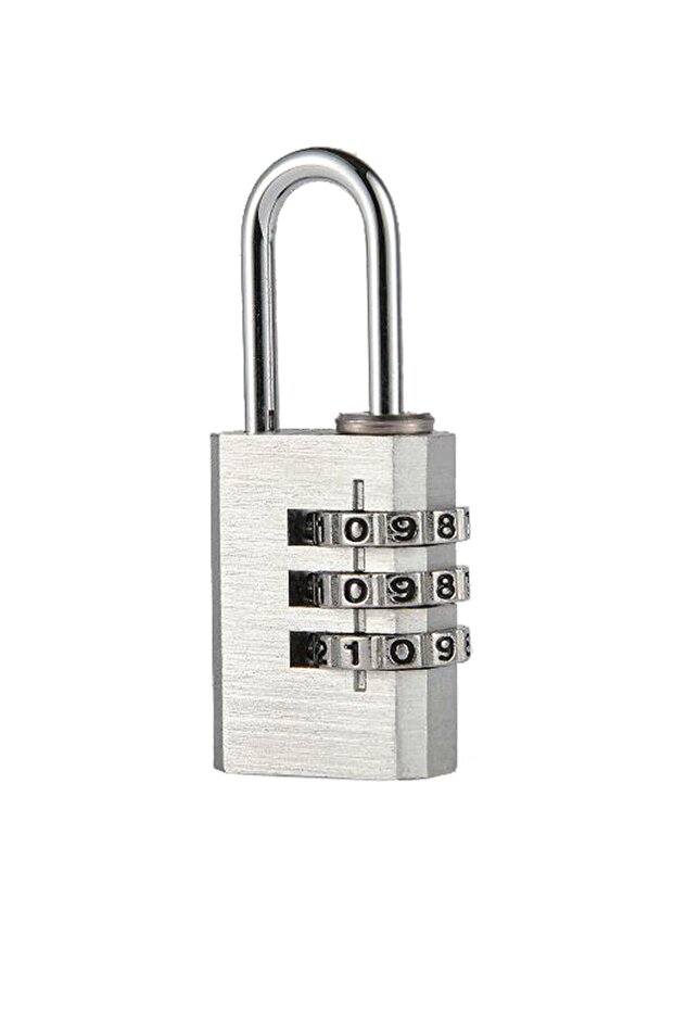 21 Mm Combination Lockers Luggage Bag - 3 Digit, Resettable Lock Pad Cin535slv