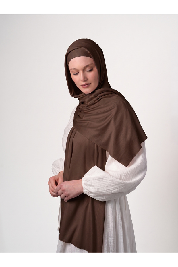 Jarse Combed Cotton Shawl - St 131 Light Brown