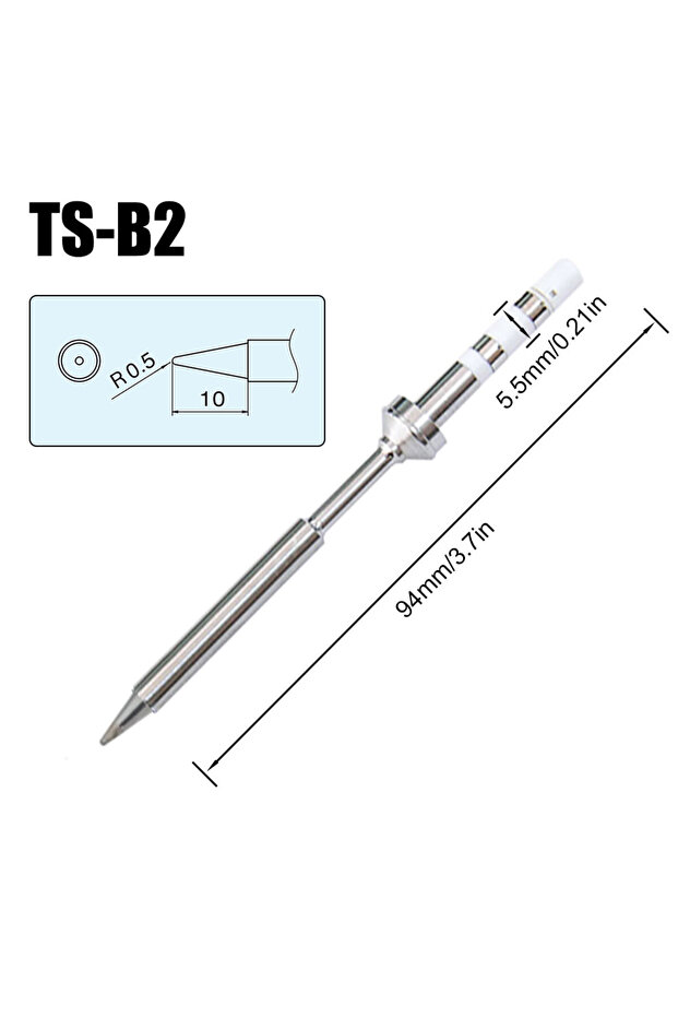 قطعة واحدة من رؤوس مكواة اللحام البديلة من سلسلة TS-B2 TS Pine64 TS100 TS101، موديلات مختلفة من Pinecil Ele