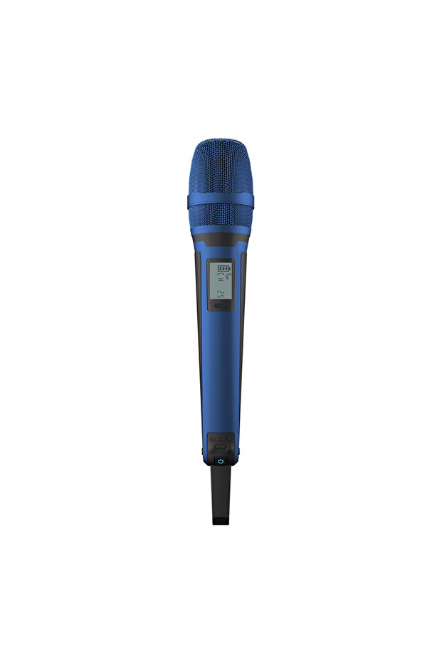 ميكروفون لاسلكي G-MARK SKM9000 أزرق اللون بتردد UHF احترافي مع غلاف معدني قابل للتعديل للحفلات