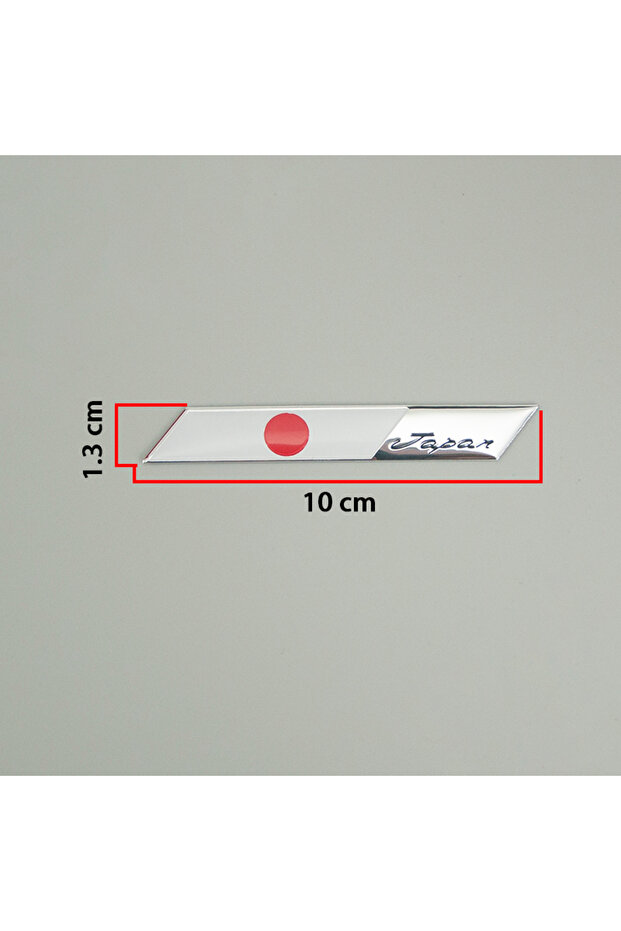No.1 1pcs Metal Car Stickers Multi-style Japan National Flag Motorbike Universally Self-adhesive Dec