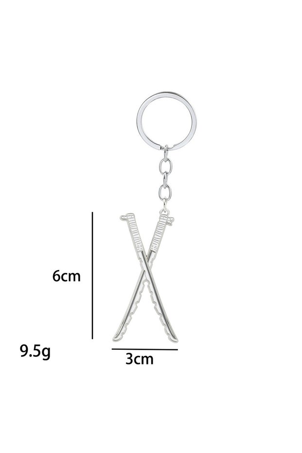 Bandai Beast Breathing Metal Samurai Sword Keychain Japanese Anime Demon Hero Slaying Blade Collecto