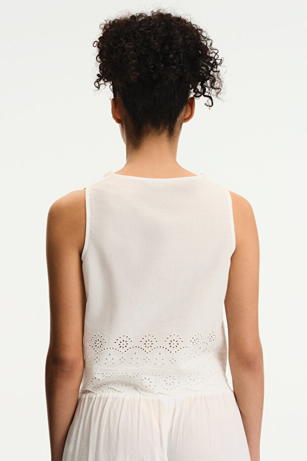 White Elliot Top - 2