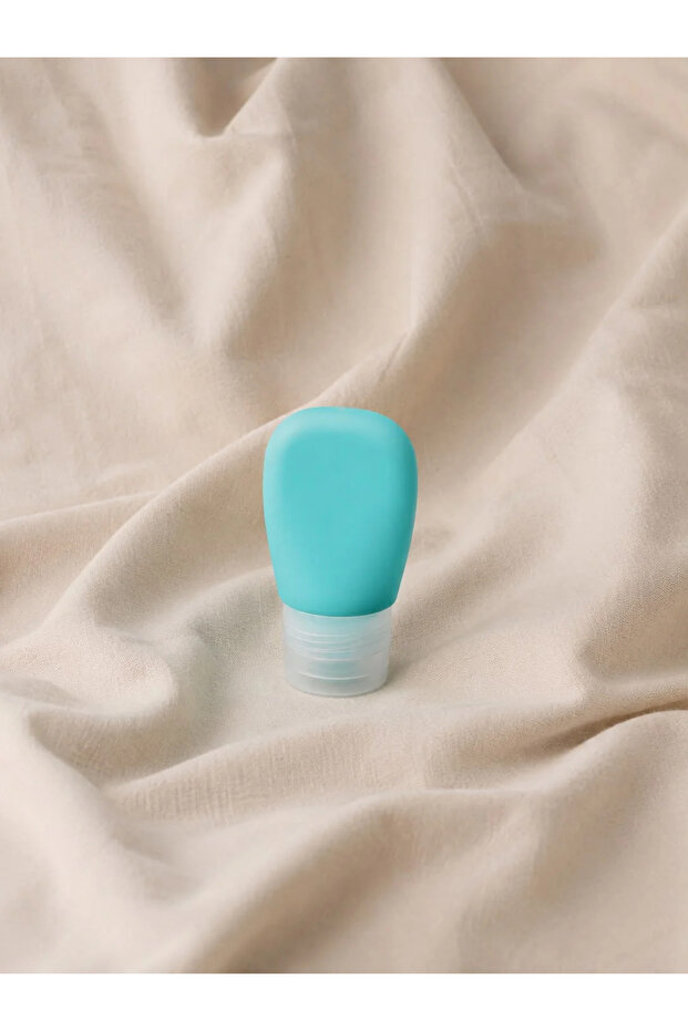 Silicone Pocket Size Liquid Soap Dispenser | Mini Portable Soap and Disinfectant Bottle Blue