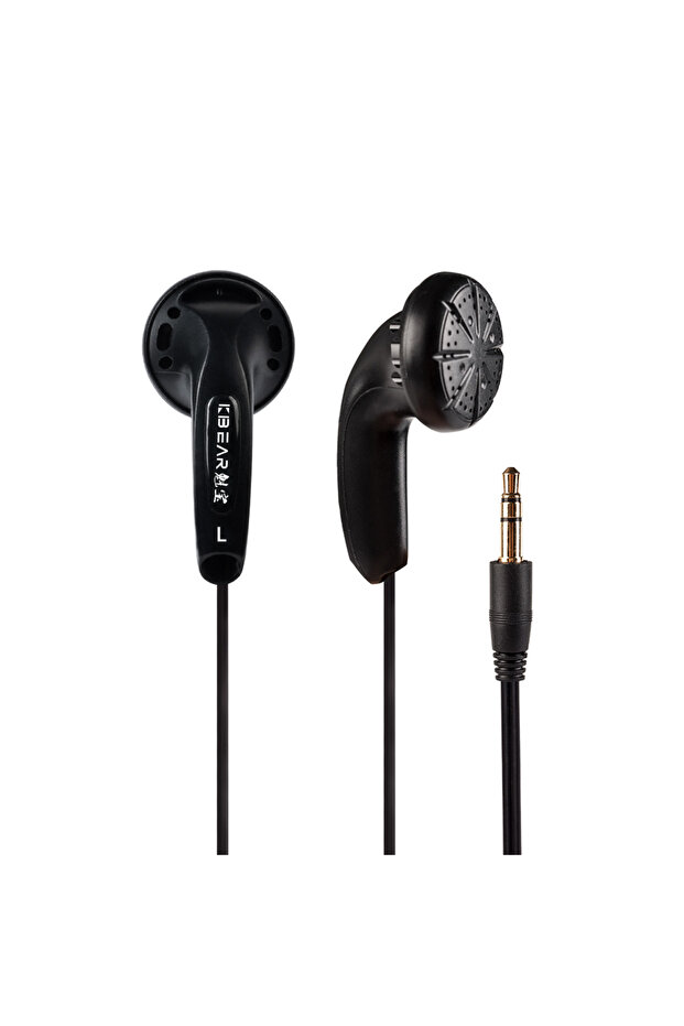 black no mic KBEAR Stellar Earphone Wired Hifi Headphones 15.4mm Dynamic Driver Headset In Ear Monit
