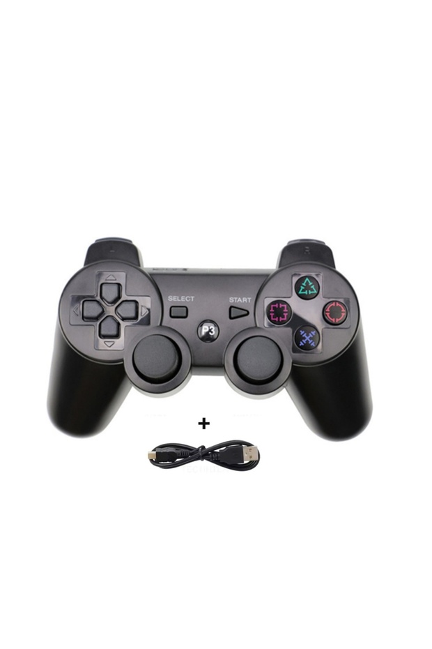 وحدة تحكم سوداء لـ PS3 تدعم البلوتوث، جهاز تحكم لاسلكي لـ Play Station 3