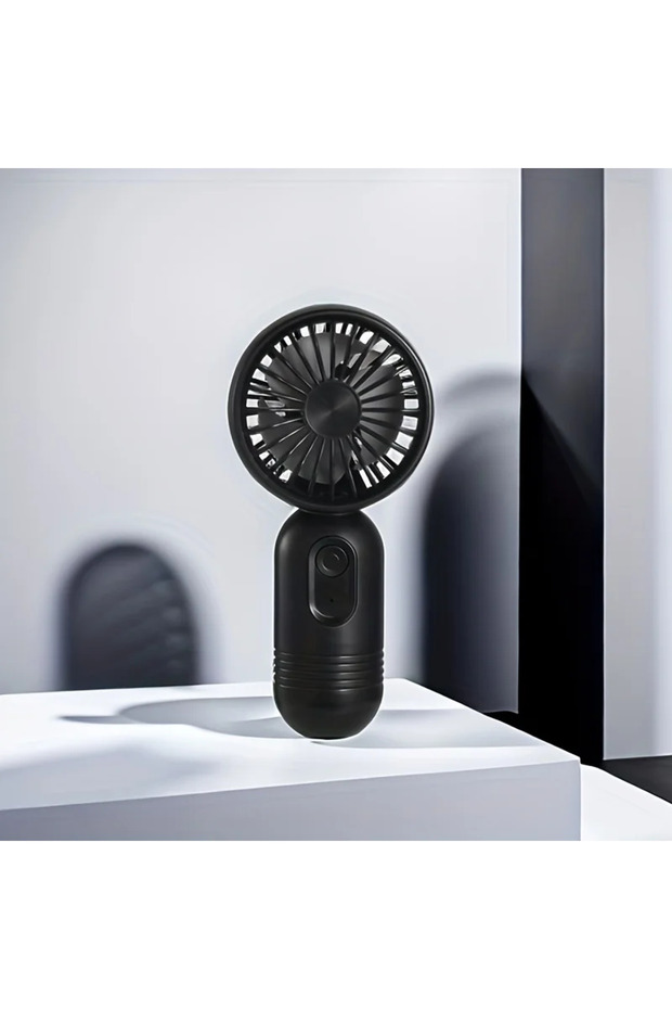 black 2025 USB Mini Rechargeable Portable Fan with 3 Speed, Handheld Fan for Gift Choice, Perfect Fo