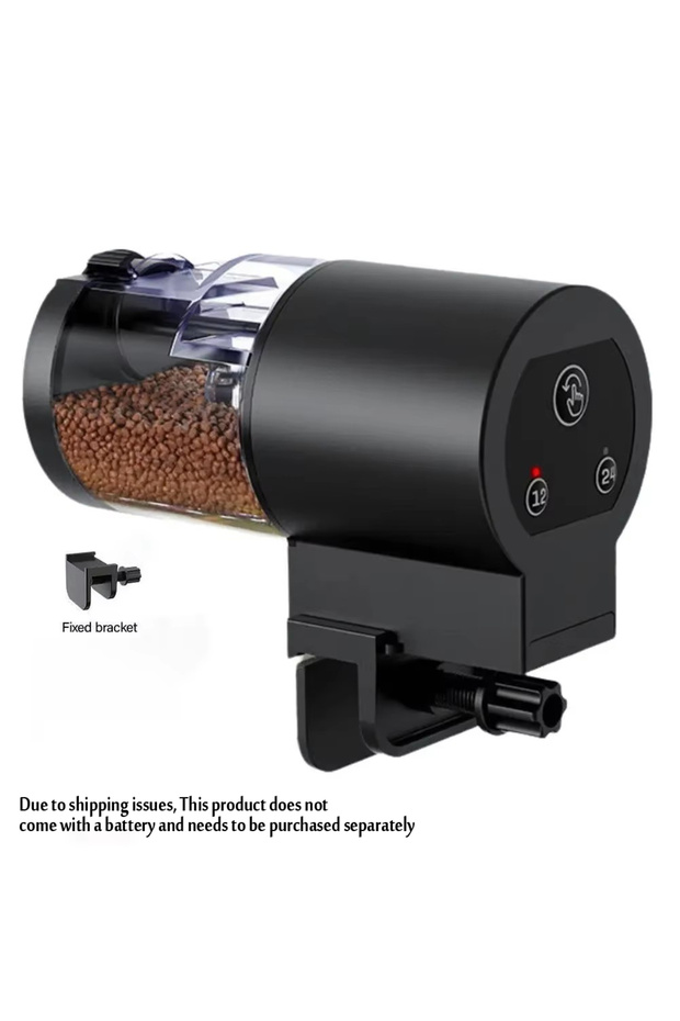 black Fish Tank Intelligent Feeder Timed Feeder Ornamental Fish Turtle Food Automatic Feeding Of Fis