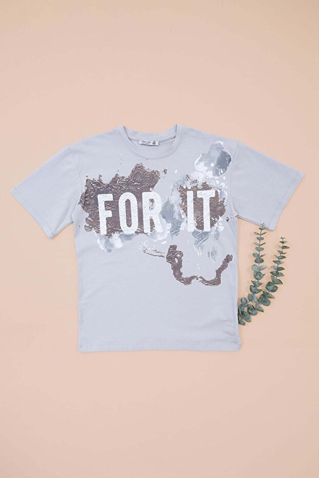 For İt Printed Boy's T-Shirt