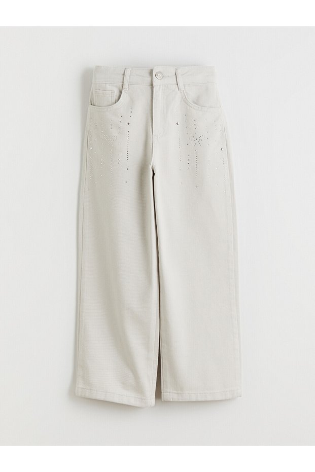Alita City Lcw Kids Gray Wideleg Girls' Pants with a Difference