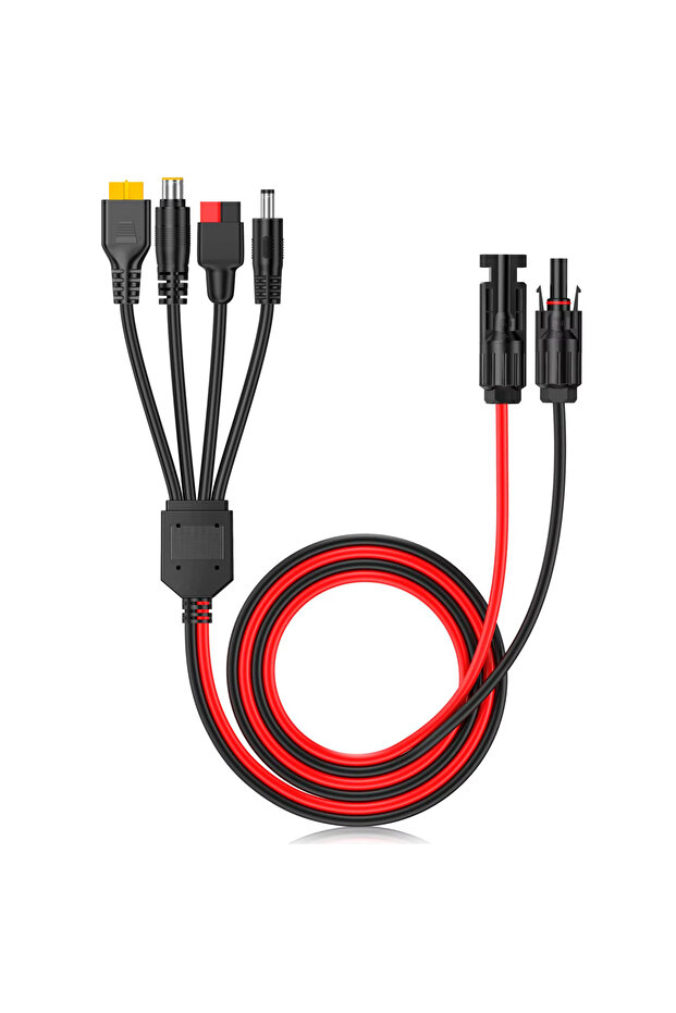 39inch 39/70 inch 4-in-1 Solar Panel Connector Extension Cable Splitter Compatible with Anderson Con