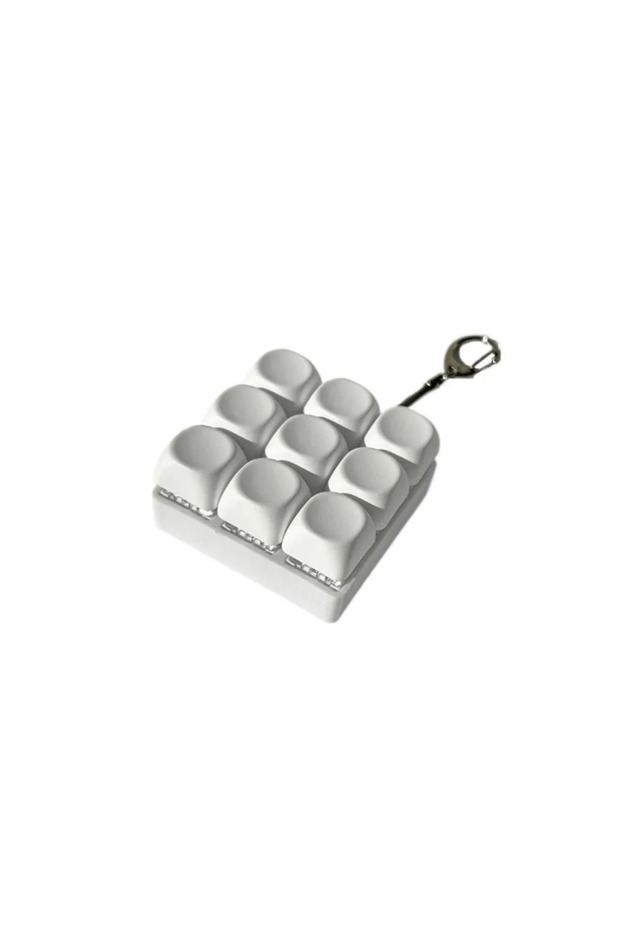 A Keyboard Keycap Fidget Keychain, Satisfying Click Sound ASMR Stress Relief Toy, Portable Push Butt