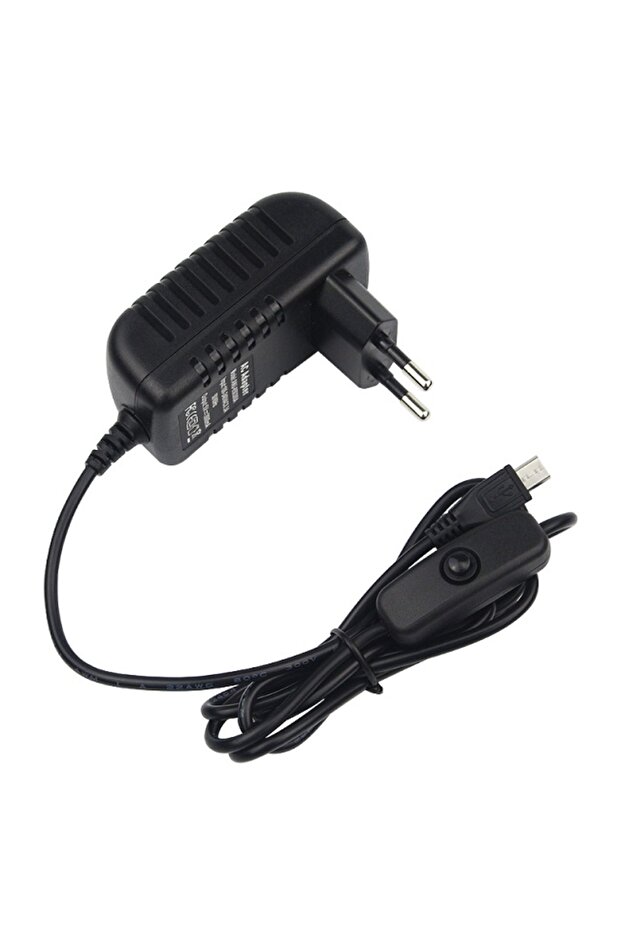 محول طاقة 5 فولت 3 أمبير لراسبيري باي 3 موديل B+، مزود بمنفذ Micro USB، مفتاح تيار متردد، متوافق مع بطاريات الاتحاد الأوروبي والولايات المتحدة والمملكة المتحدة وأستراليا.