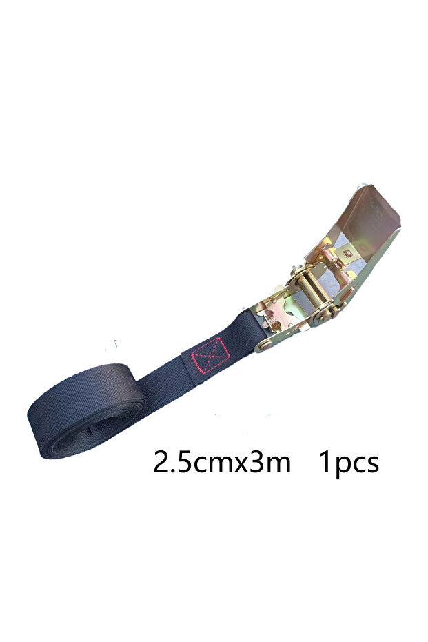 black dl 3m Truck Cargo Binding with Ratchet Tensioner Self-locking Binding Fixed Brake Rope Bundle