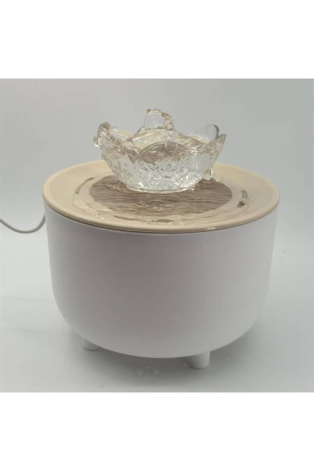 1.2L 15 15 9 CM USB 5V Wood lotus flowers Pets Water Fountain Auto Filter USB Electric Mute Cat Dr