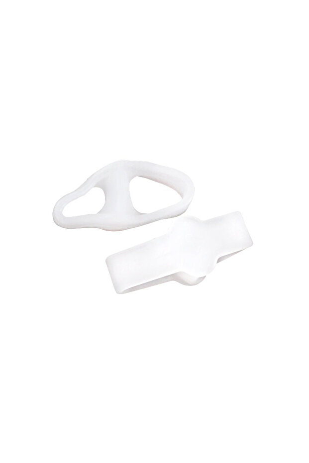 2pcs 1 Pair Silicone Two Hole Toe Separator Gel Foot Toe Protector Cushion Foot Care Pedicure Suppli