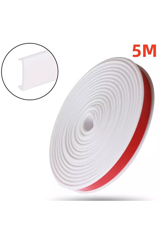 18mm White 5M U-shaped Edge Banding Self-Adhesive Edge Banding Tape TPE Wood Board Chair Table Prot