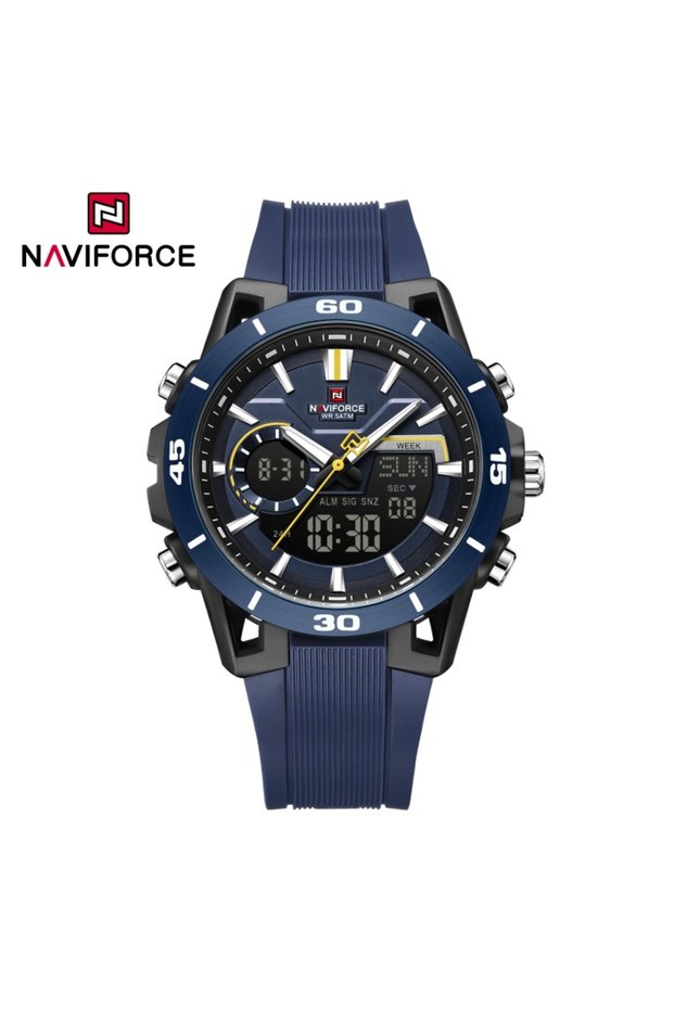 NAVIFORCE BBEBE NAVIFORCE Men's Dual Display Sports Watch Analog-Digital Chronograph Alarm Stopwatch