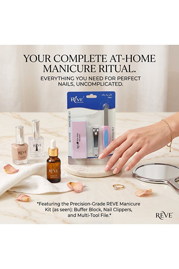 Max Elegance 3 in 1 Nail File Buffer and Polisher Set Nail Care Tools