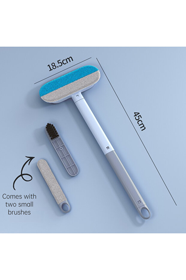 brush remover Long Handle Pet Hair Remover Brush Static Cat Hair Cleaner for Carpets Cat Trees Beds