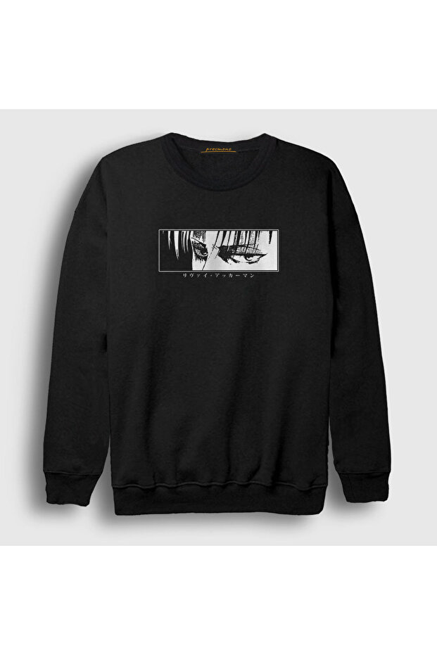 Unisex Black Levi Eyes Anime Attack On Titan Sweatshirt 123650tt