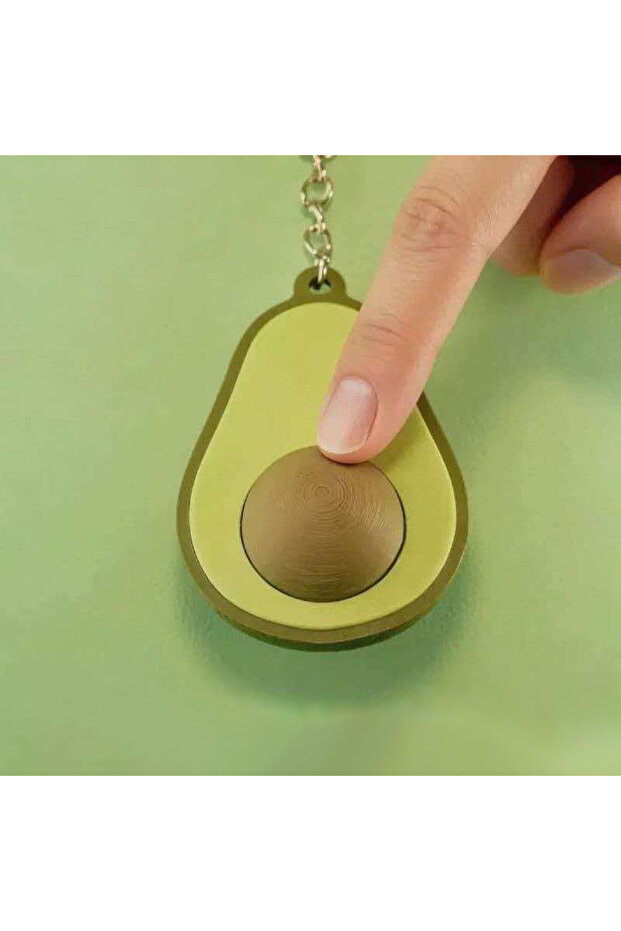 1PCS Avocado Clicker Fidget Keychain Backpack Charm Sensory Stress Relief Toys ADHD Anxiety Idea Gif