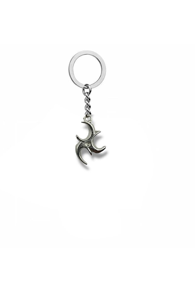 Ninja Star (Shuriken) Figured Keychain – Zamak Metal Unisex Martial Arts Accessory