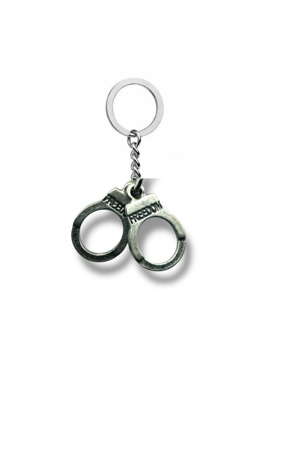 Freedom Handcuff Figured Keychain – Silver Color Unisex Freedom Symbol Accessory