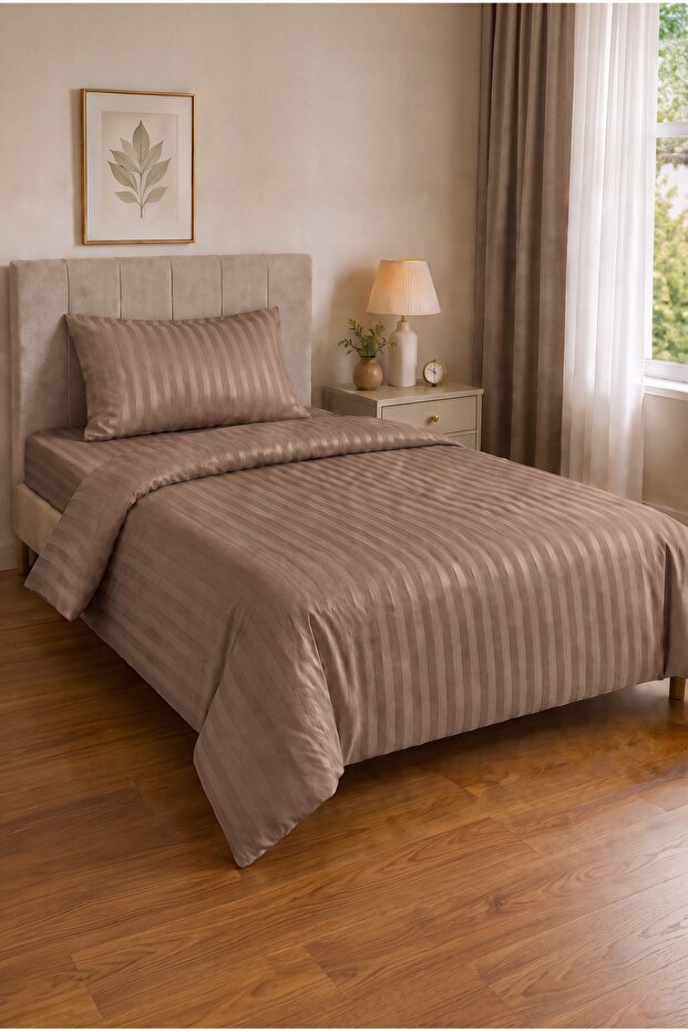 Single 100% Cotton Satin Duvet Cover Set 160X220 cm