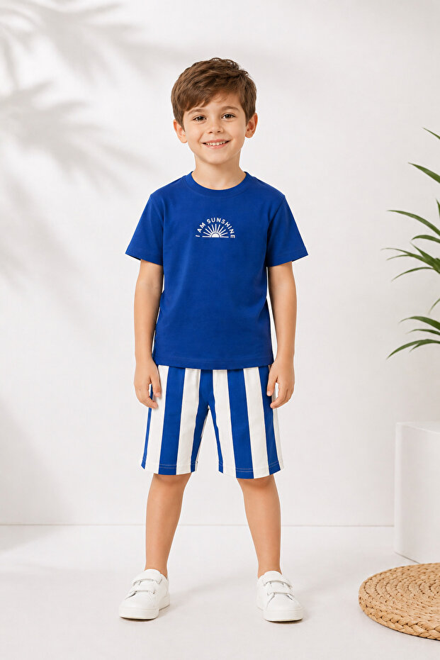 Printed Shorts Boys' Summer Set