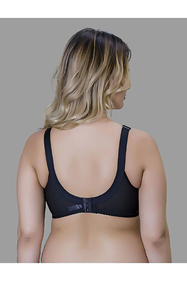 Minimizer Gathering Black Bra Without Underwire 2128 - 2