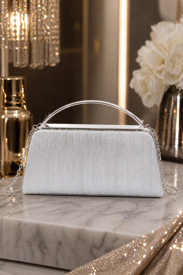 Women's Evening Dress Handbag with Chain Strap, Stylish Design, Evening Event, Special Occasion Use Bag