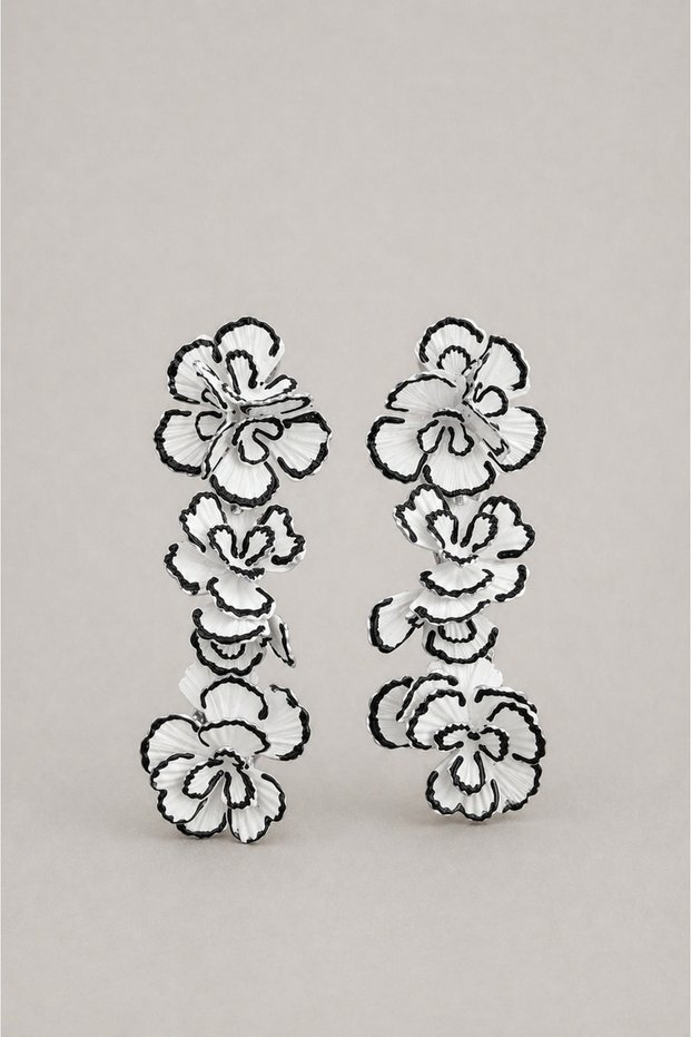 Liora Flower Earrings I Mev'Art Collection