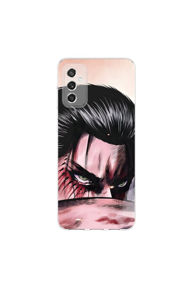 Samsung Galaxy M52 Compatible Anime 1/2 Design Transparent Case