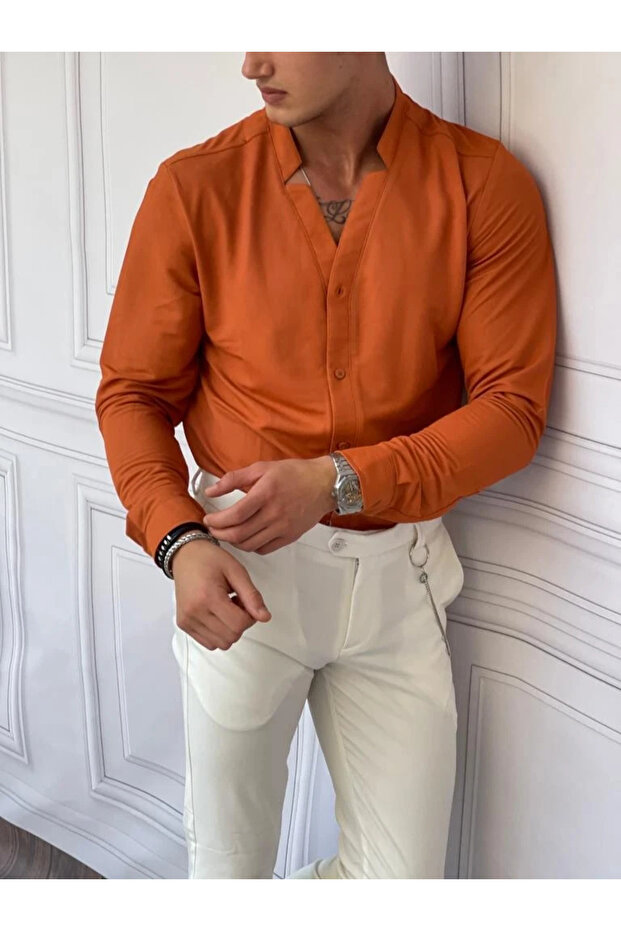 Cotton Cut-Neck Comfortable Fit Shirt
