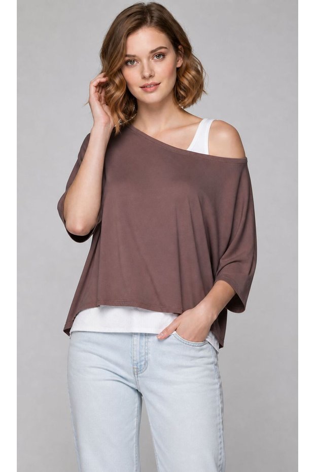 Women's Casual Set Top Knitted Viscose Undershirt Swimmer Tank Top Comfortable Sports Set Falcon Brown