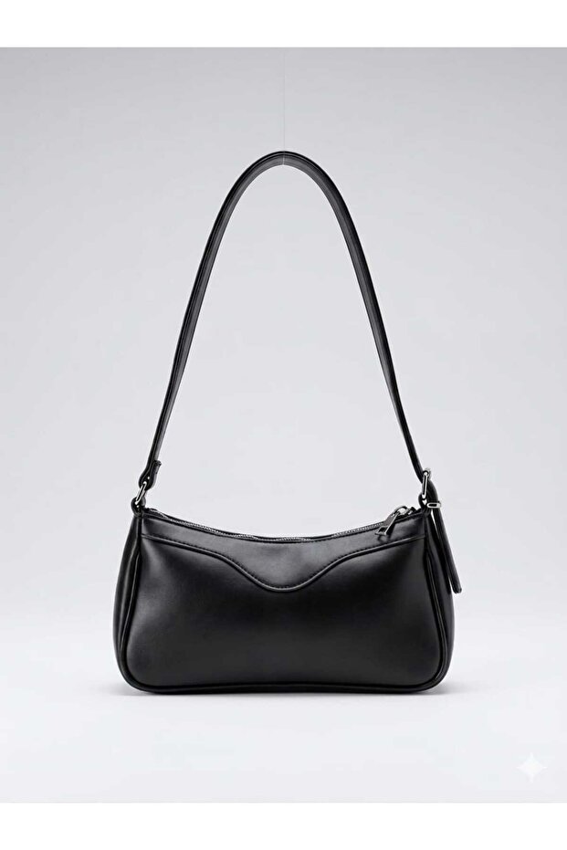 Modern Design Convenient for Daily and Special Occasions Elegance Together in One Women's Black Leather Handbag