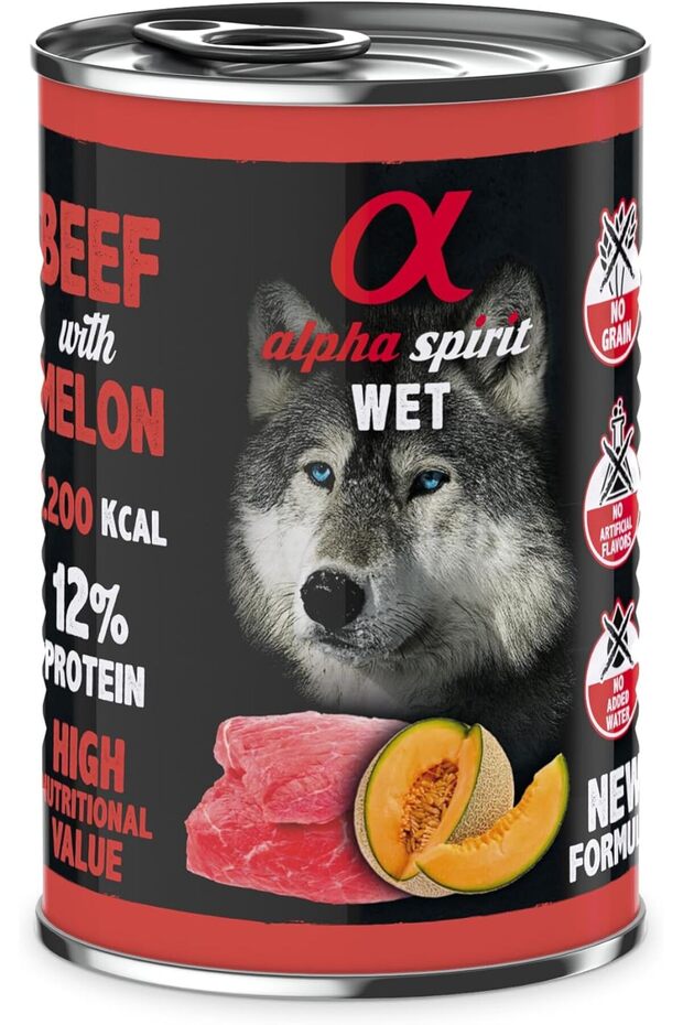 Canned Dog Food BEEF with Melon 400g