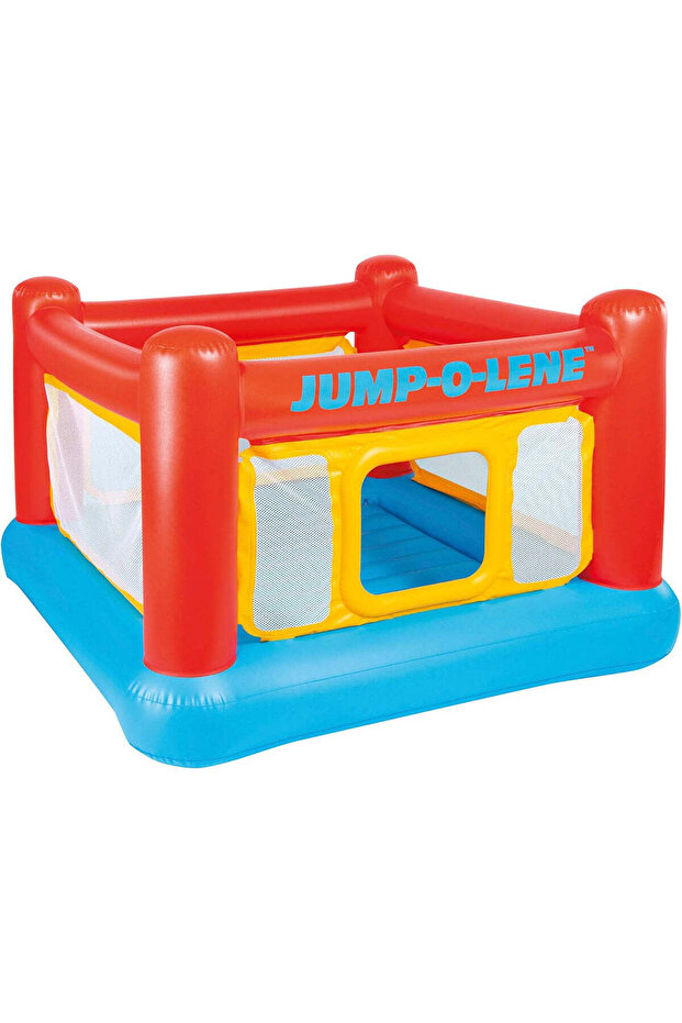 Jump-O-Lene Inflatable Playhouse Bouncer – Multicolour | 174 × 174 × 112 cm