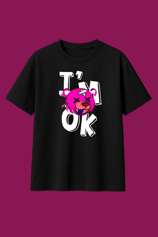 I'M Ok Printed Oversize T-Shirt Kids / Adults