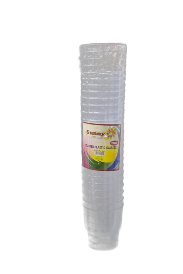 Colored Plastic Glasses 8 oz - 25 Piece