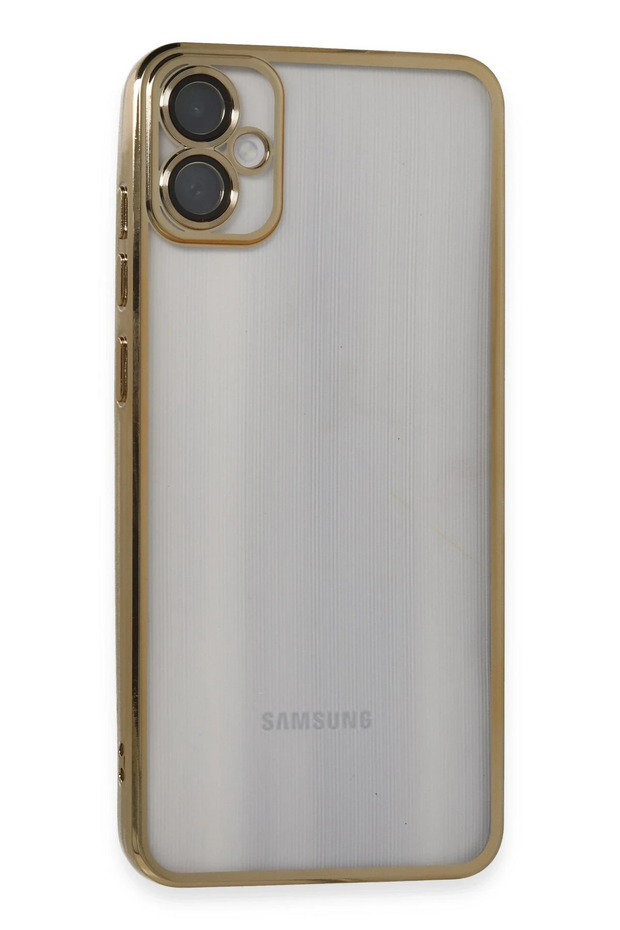 Ilkeshop New Galaxy A05 Case with Lens Silicone (222145) - Gold