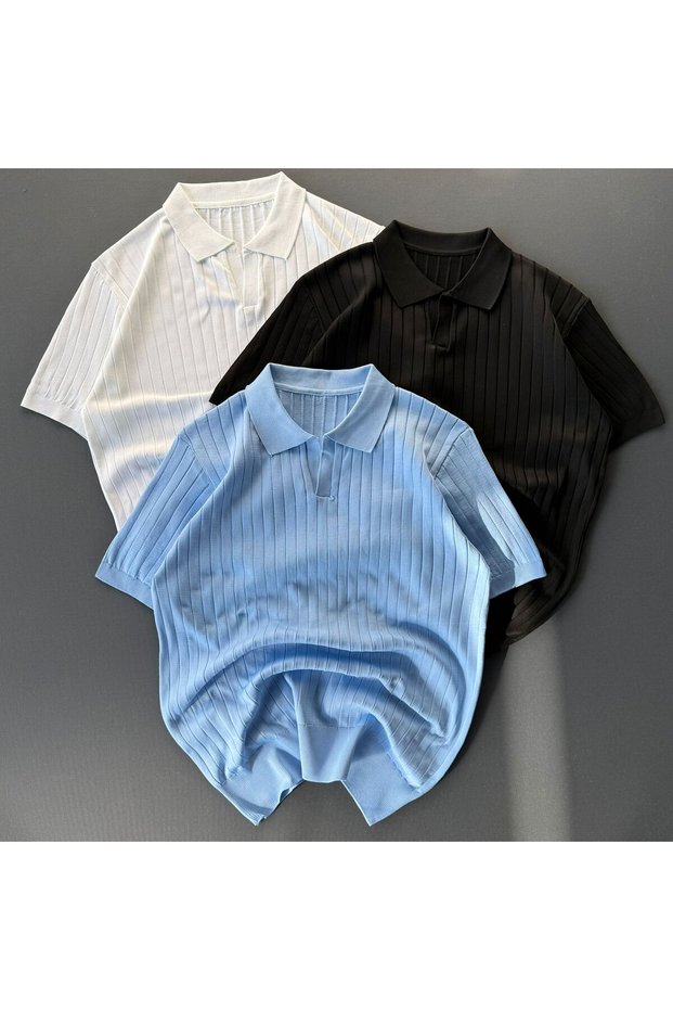 Pack of 3 Nurse Collar Ribbed T-Shirts